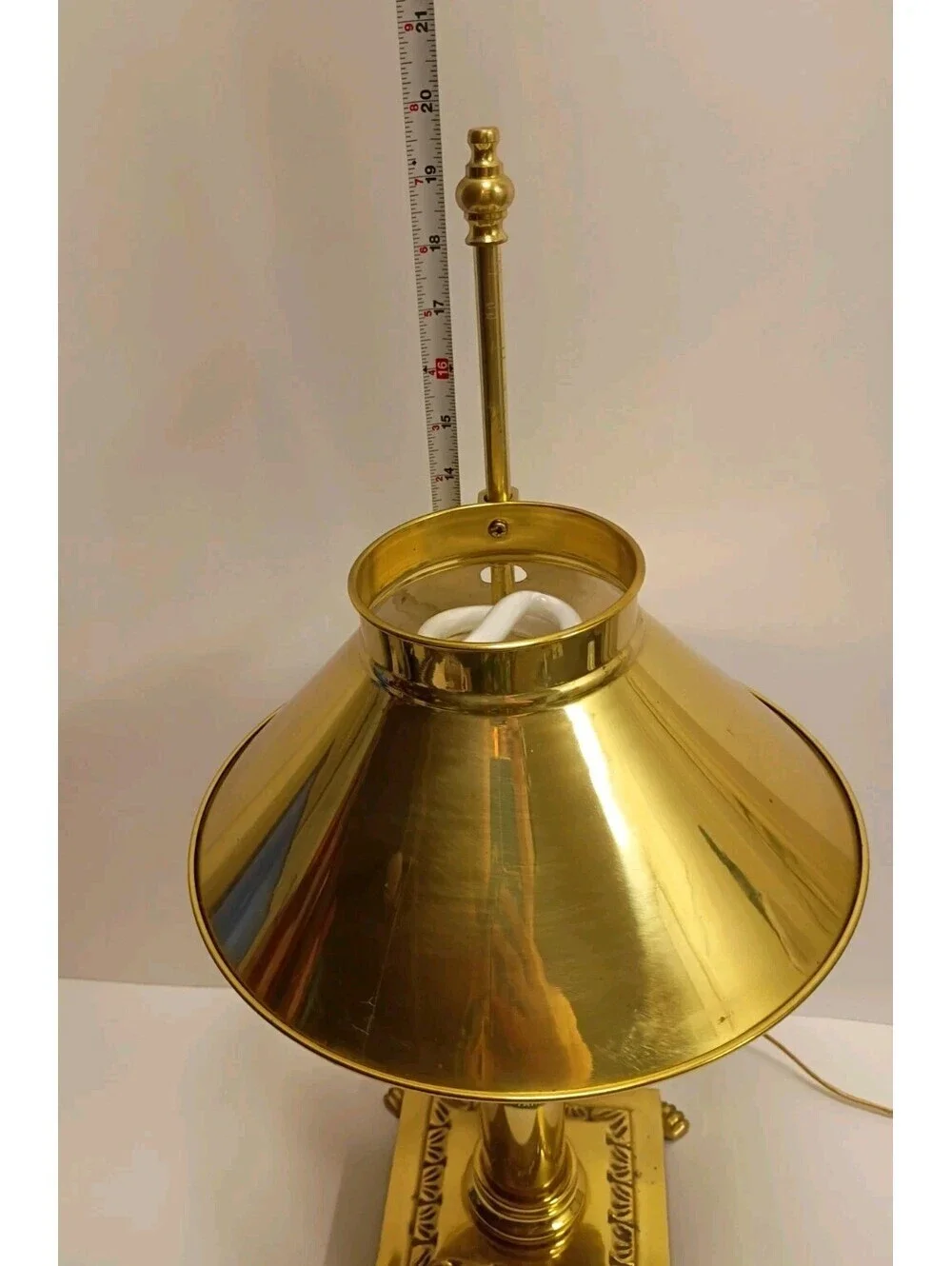 Vintage Paris Orient Express Istanbul Brass Adjustable Table Lamp 51cm-Works!-